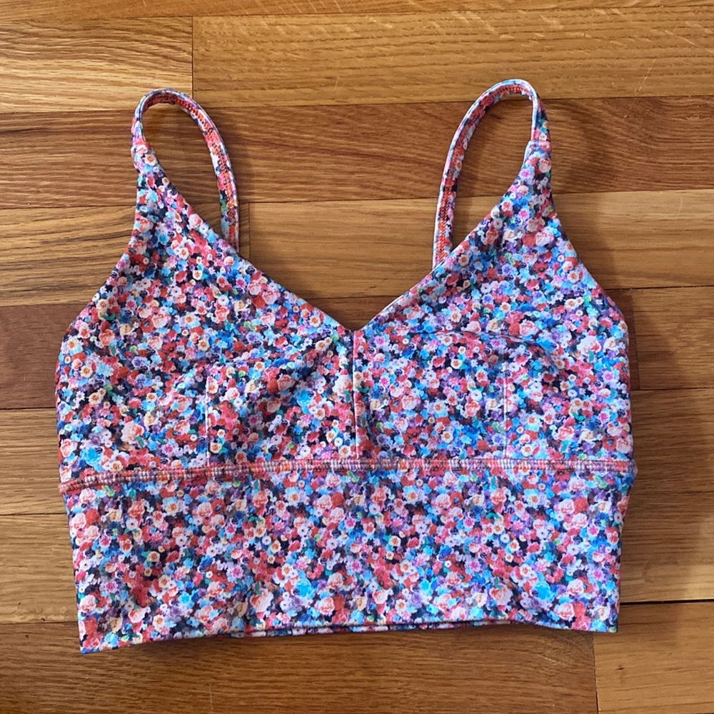 Floral sports bra